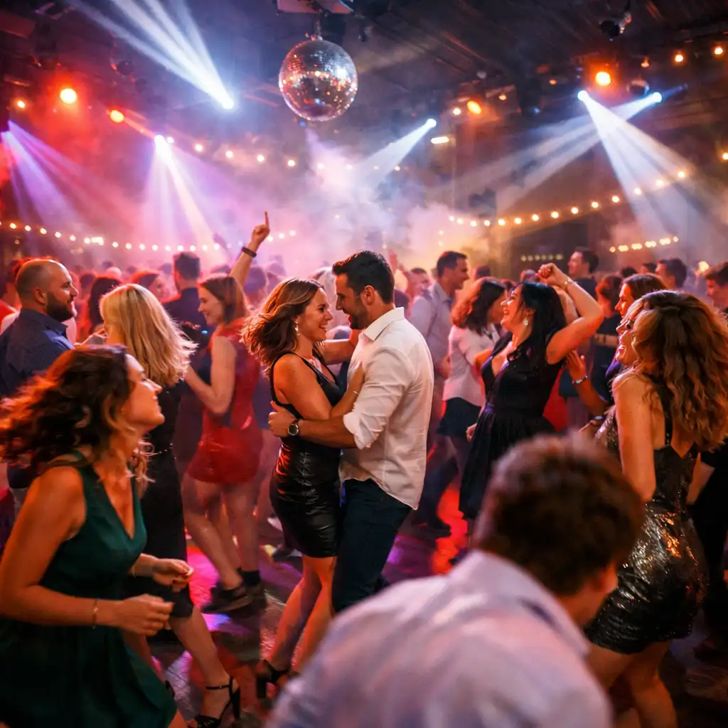 Piste de danse lors d’une soirée festive